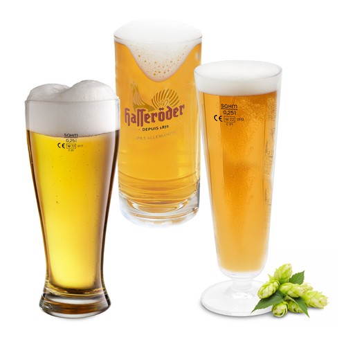 Bierglas klassisch 6er set - set, 3