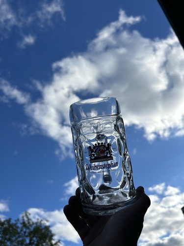 Weihenstephan glas krug - 6x,