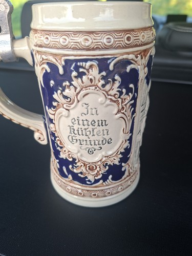 Schöner vintage bierkrug mit - vintage,