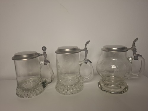 3er set kristallglas bierkrug - 3er,